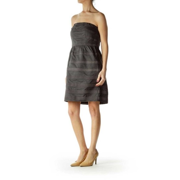 J. Crew Gray Mini Dress Size 6 - Picture 1 of 5